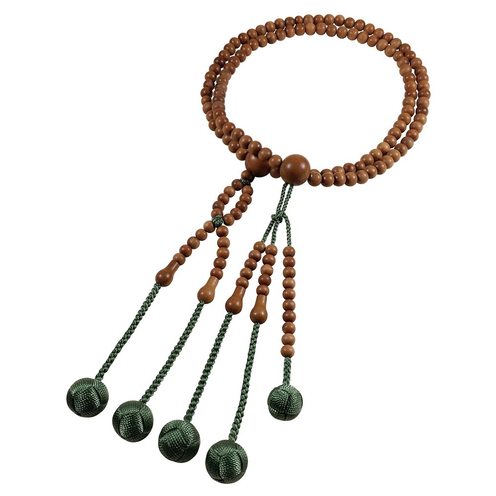 4855 Buddhist Prayer Beads 1 Foot 2 Nichiren juzu jujube Wood and Fruit